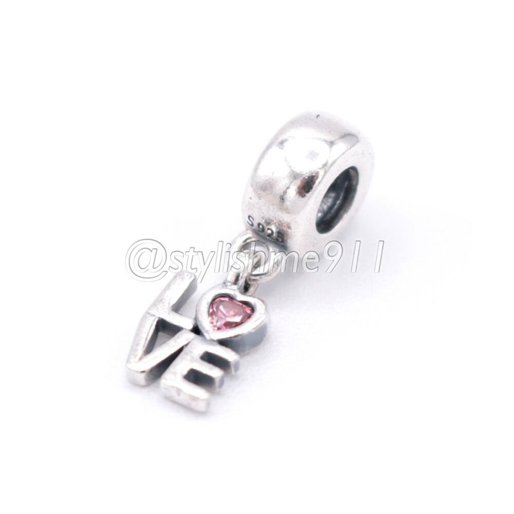 Authentic PANDORA LOVE Dangle - 791253CZS - Picture 9 of 11